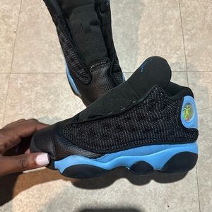 Gently worn-black and blue Jordan’s